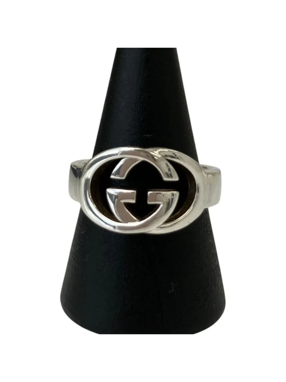 Gucci Interlocking G Ring 925 Sterling Silver